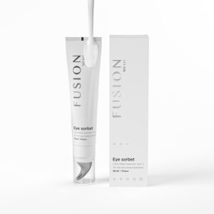 white tube containing eye cream