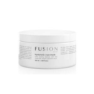 white pot containing hyaluronic cryo mask
