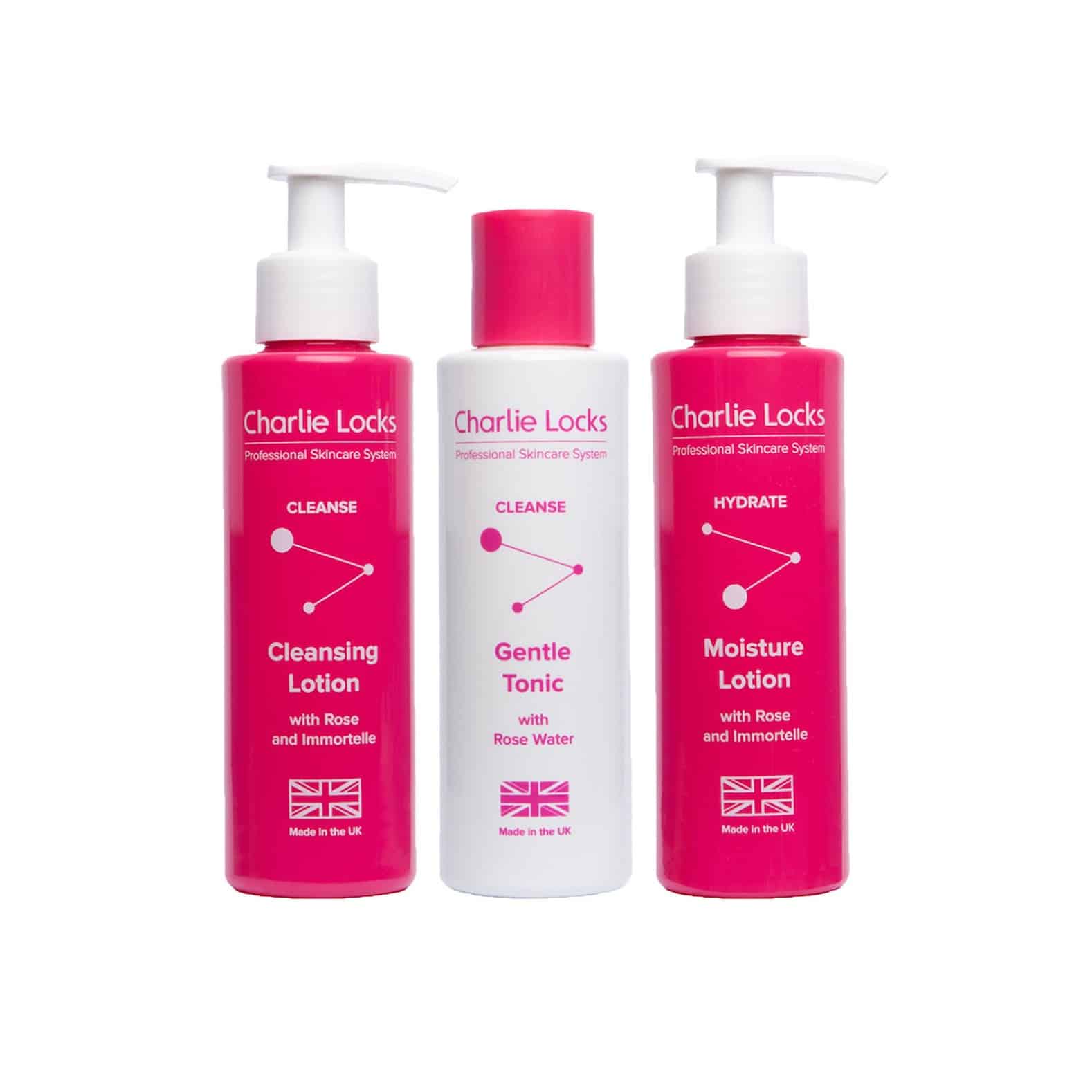 Charlie locks professional skin care trio