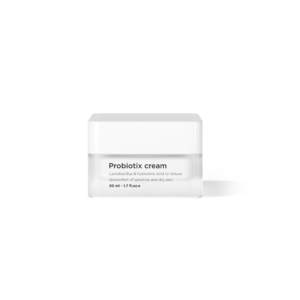 Square jar of moisturising cream