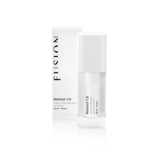 white bottle of facial serum