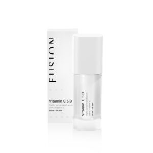 white bottle containing facial serum